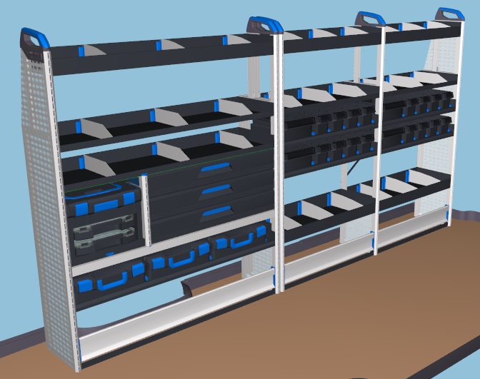 Sortimoblock MAN TGE L4 Heckantrieb Hochdach links 2