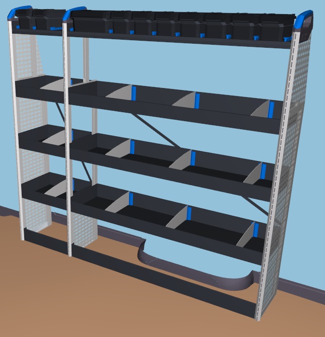 Sortimoblock MAN TGE L4 Heckantrieb Hochdach rechts 1