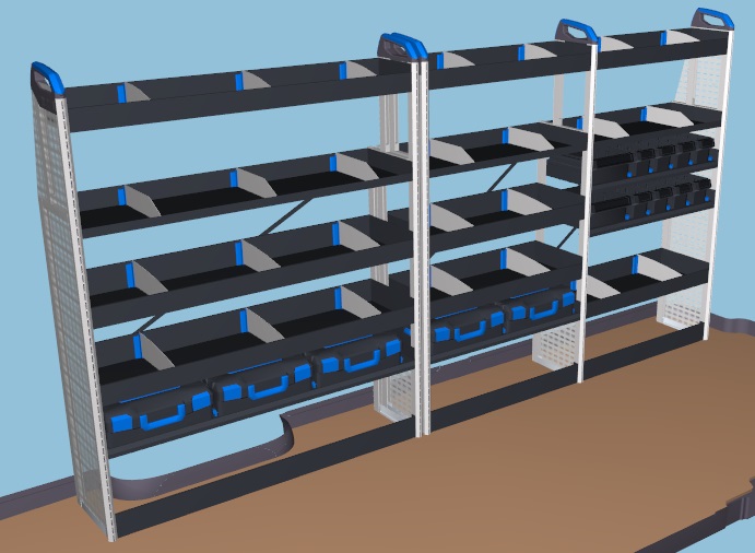 Sortimoblock MAN TGE L4 Heckantrieb Hochdach links 1