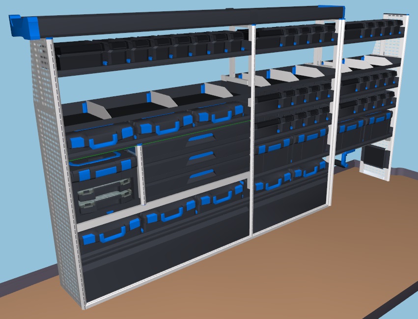Sortimoblock MAN TGE L4 Heckantrieb Hochdach links 3